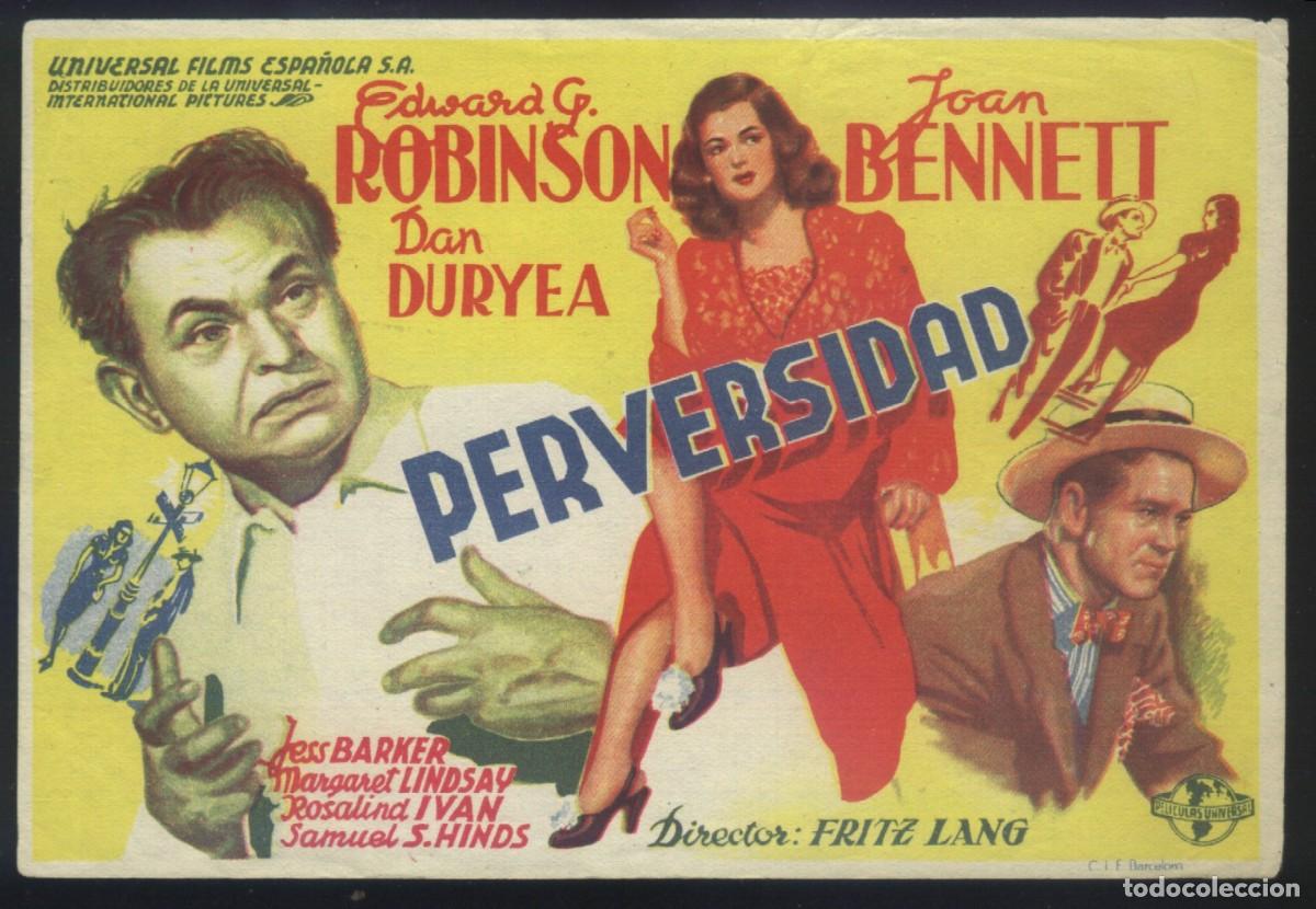 Kino: Q-07719- PERVERSIDAD (Scarlet Street) Edward G. Robinson - Joan Bennett