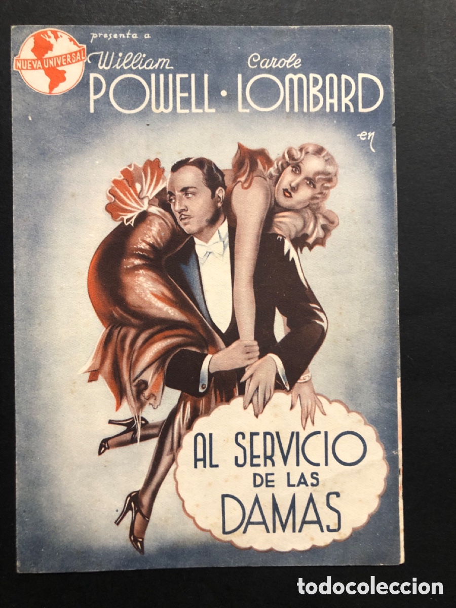 Cine: Programa al servicio de la D&aacute;mas william powell con publicidad cine victoria san Gin&eacute;s de vilasar A8