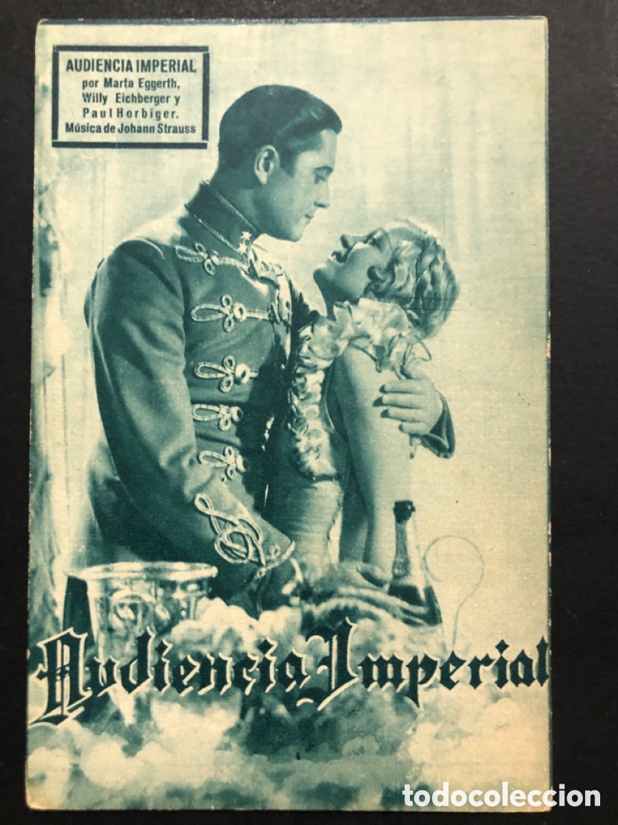 Cine: Programa audiencia imperial Marta Eggerth A8 - Foto 1