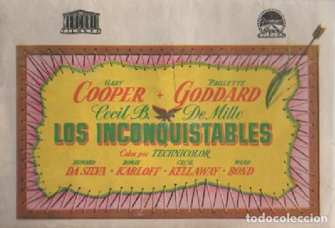 Cine: PROGRAMA DOBLE DE CINE: LOS INCONQUISTABLES PC-7515 - Foto 1