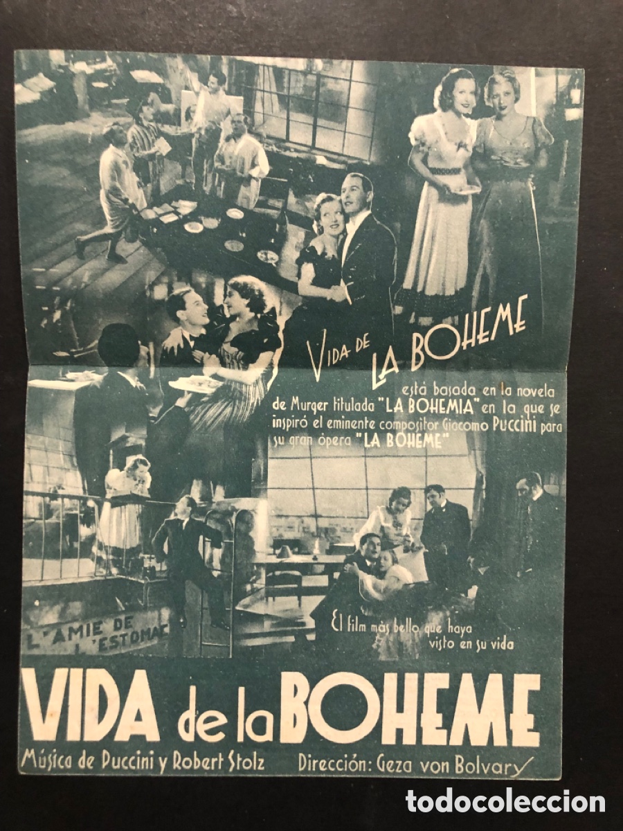 Cine: Programa vida de la boheme marta eggerth con publicidad cine centro espa&ntilde;ol A8 - Foto 2