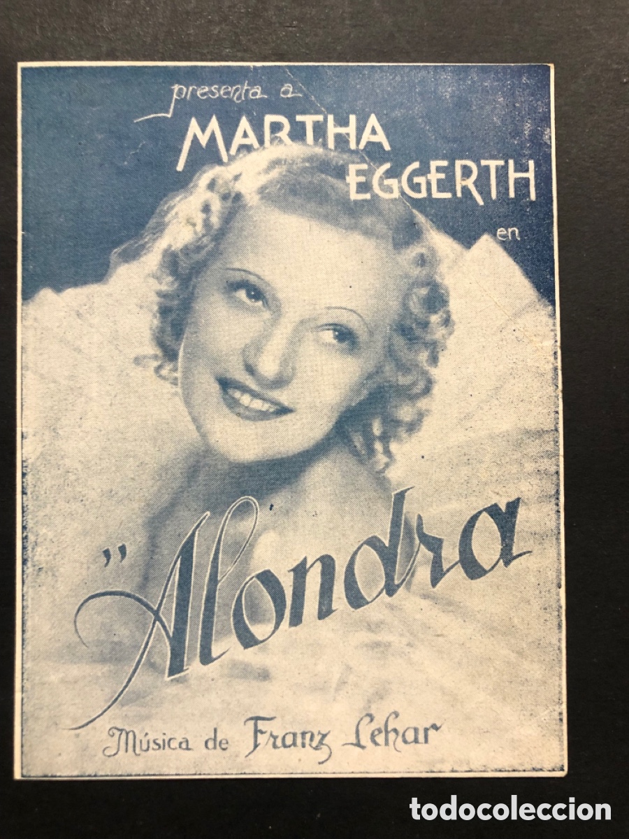 Cine: Programa alondra marta eggerth con publicidad cine centro espa&ntilde;ol Palafrugell A8