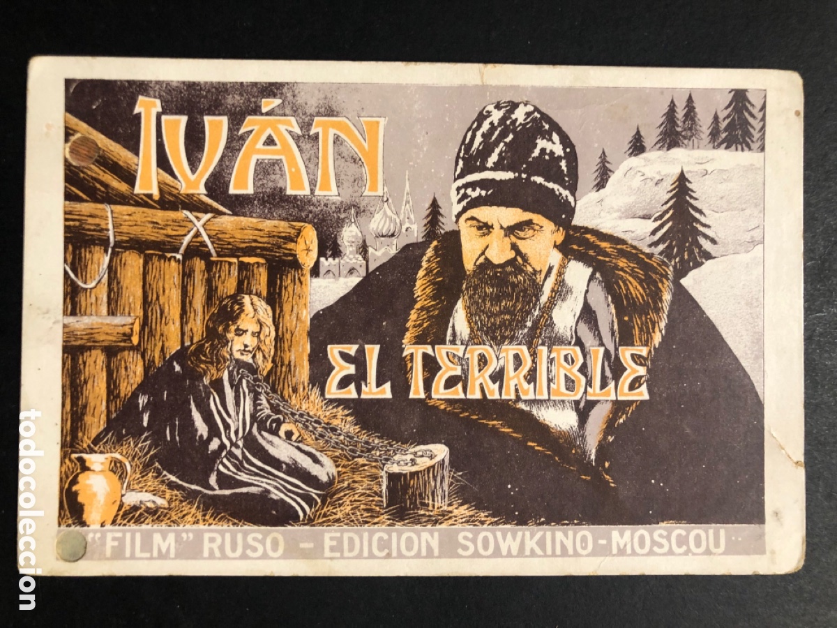 Cine: Programa tarjeta ivan el terrible con publicidad teatro circo alcoy A8