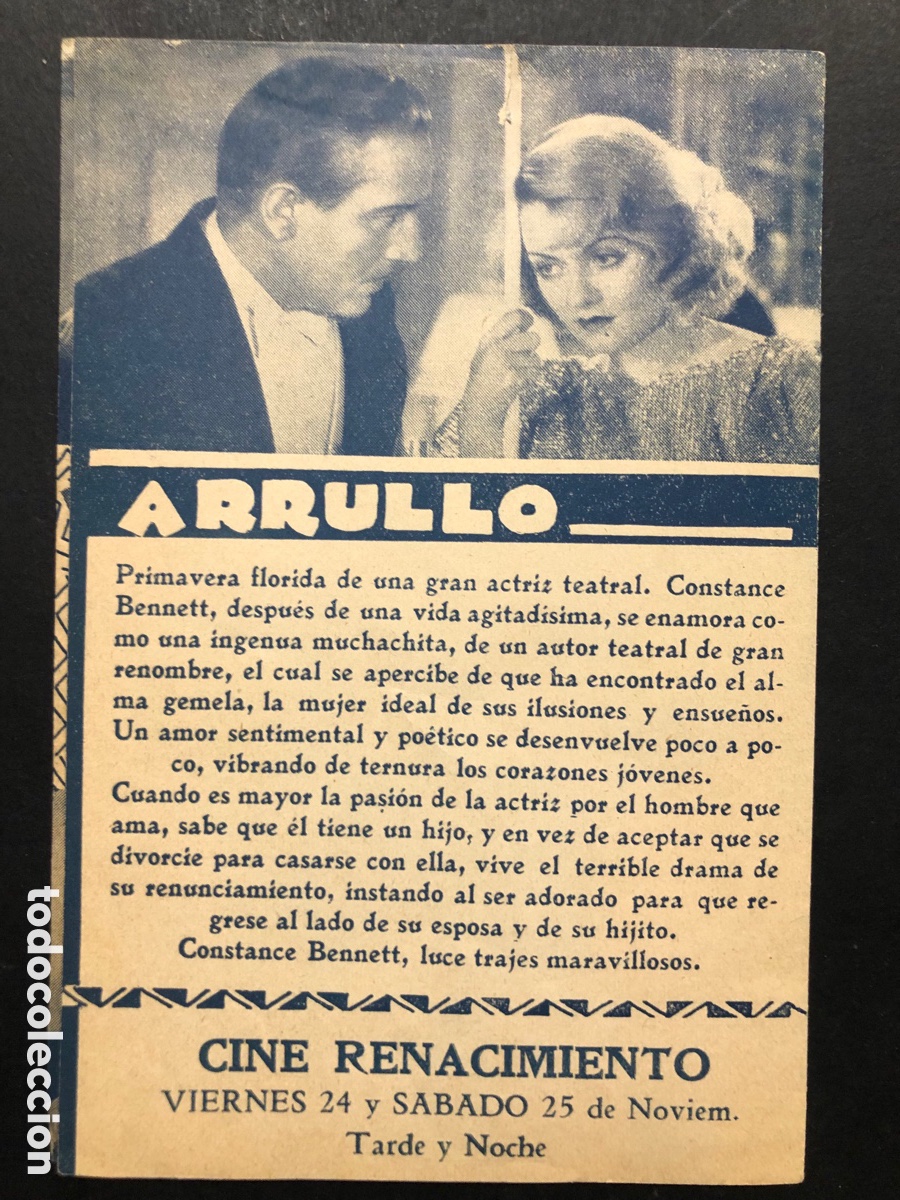 Cine: Programa uruguayo tentacion arrullo constance Bennett A8 - Foto 3