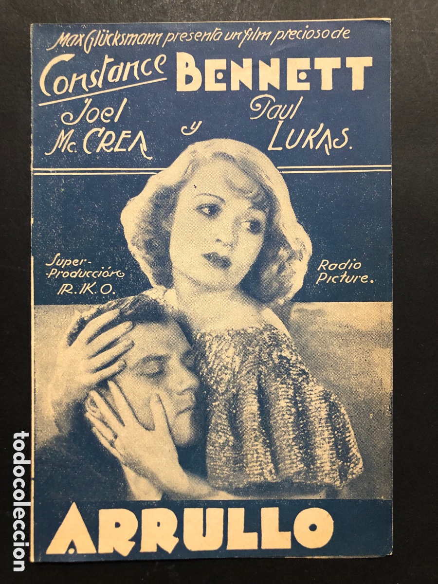 Cine: Programa uruguayo tentacion arrullo constance Bennett A8 - Foto 1