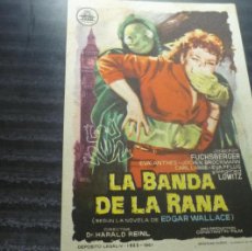 Cine: PROGRAMA LA BANDA DE LA RANA.- PUBLICIDAD