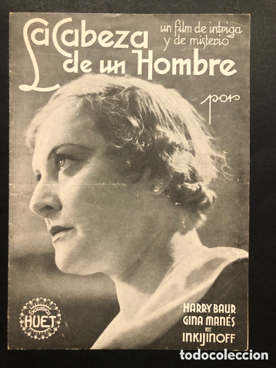 Cine: Programa la cabeza de un hombre Harry Baur A8 - Foto 1