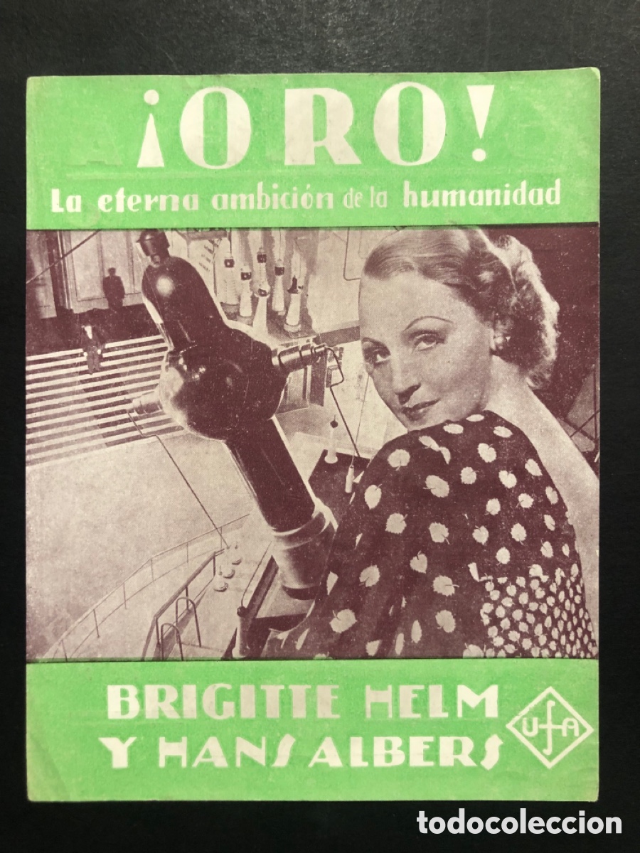 Cine: Programa Oro Brigitte helm con publicidad olympia valencia A8 - Foto 2