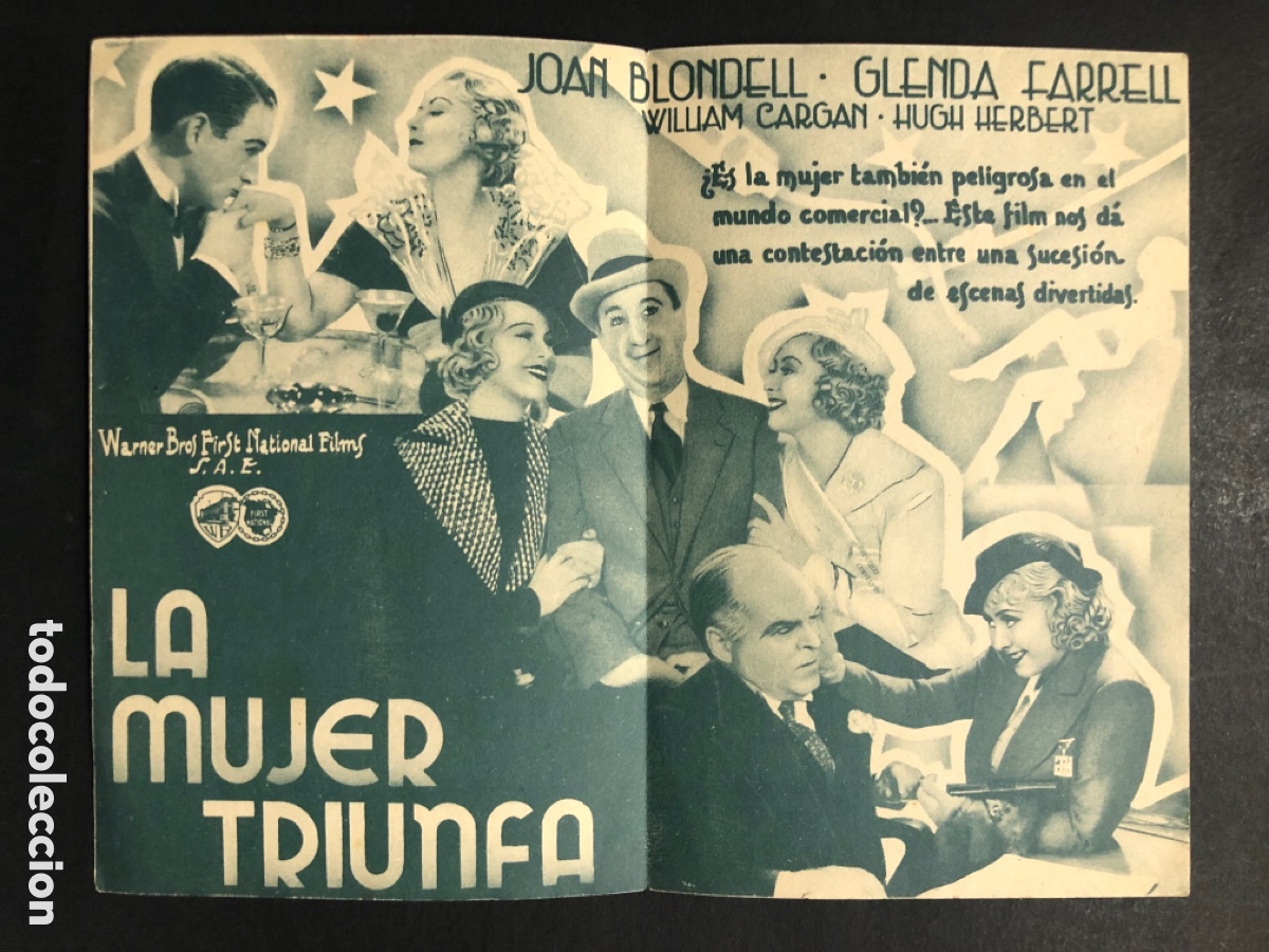 Cine: Programa la mujer triunfa Joab Blondell A8 - Foto 2