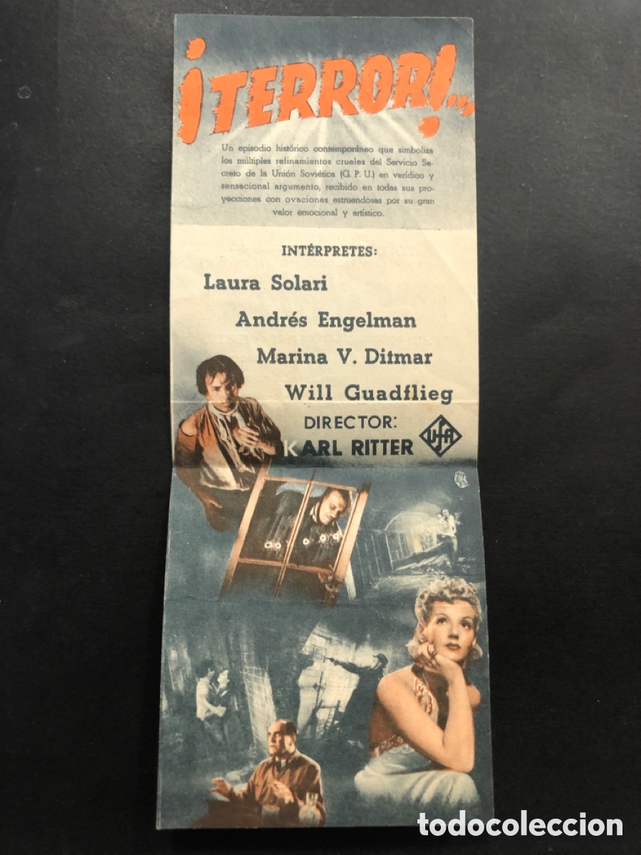 Cine: Programa Terror laura solari con publicidad teatro moderno concentaina A8 - Foto 2