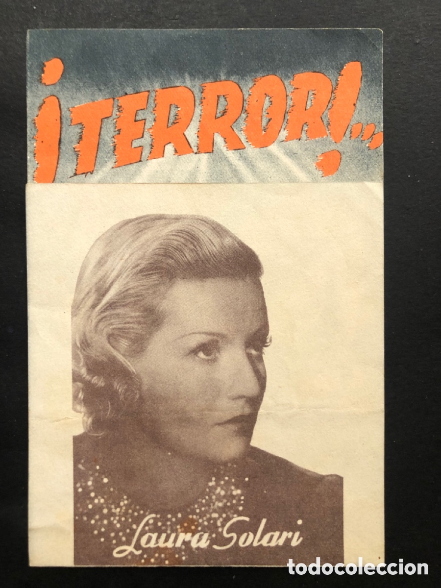 Cine: Programa Terror laura solari con publicidad teatro moderno concentaina A8