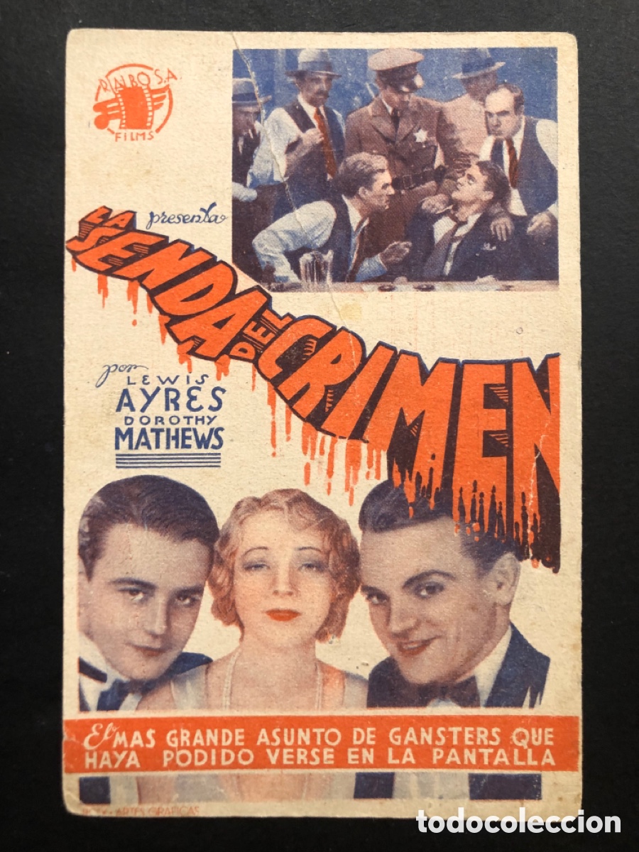 Cine: Programa la senda del crimen Lew Ayres james cagney A8