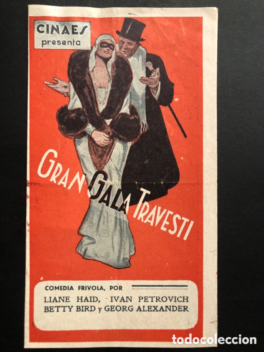 Cine: Programa gran gala travesti Liane haid ivan petrovitch con publicidad A8