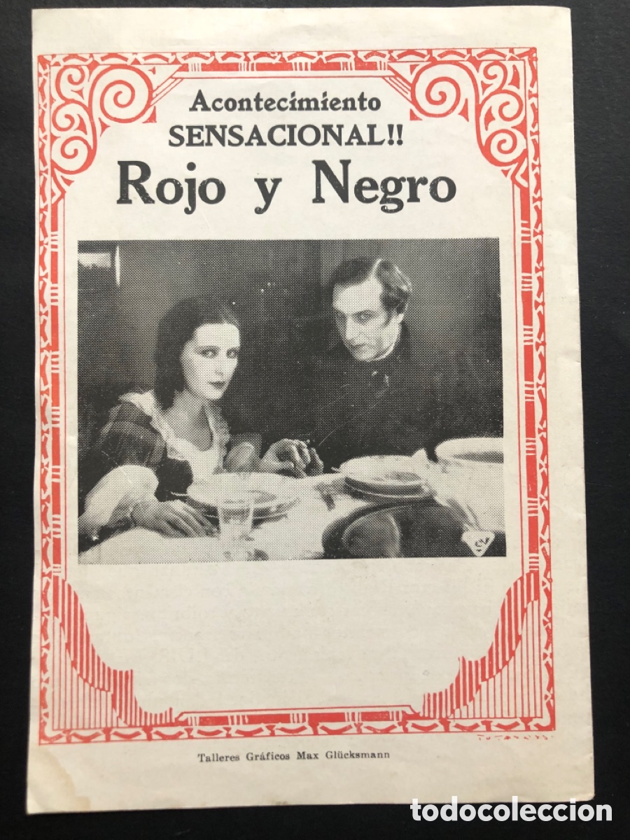 Cine: Programa uruguayo rojo y negro ivan mosjoukine Lil dagover A8 - Foto 3