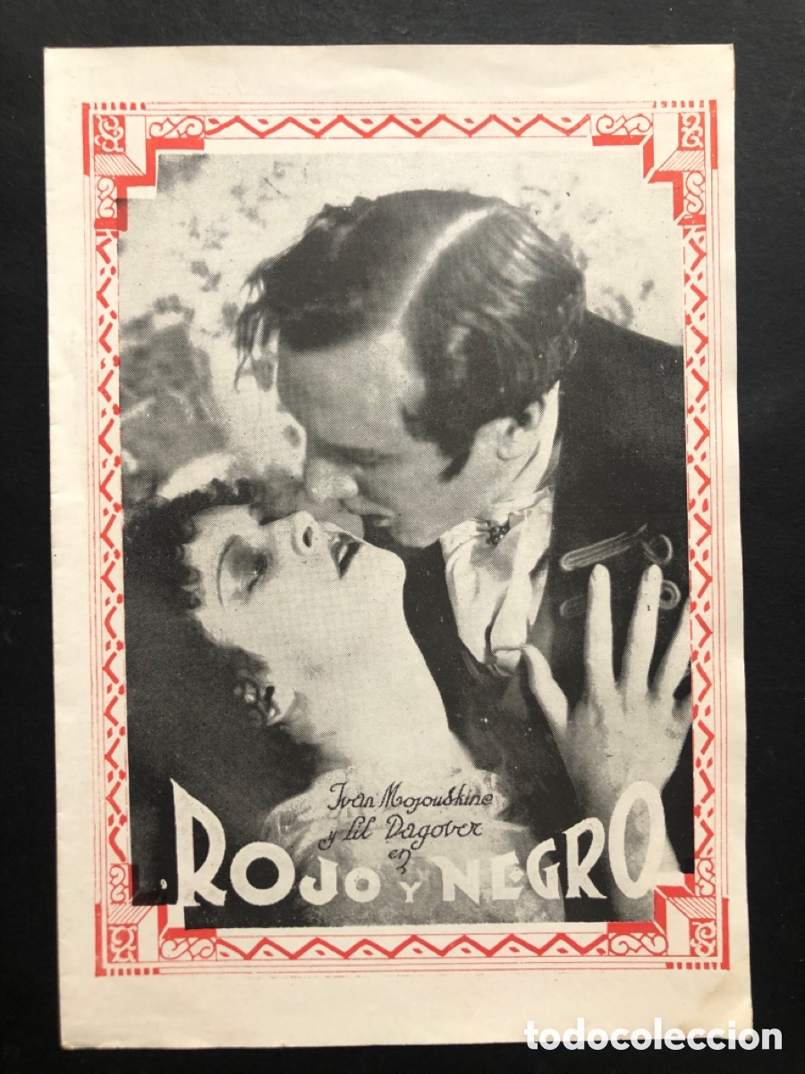 Cine: Programa uruguayo rojo y negro ivan mosjoukine Lil dagover A8 - Foto 1