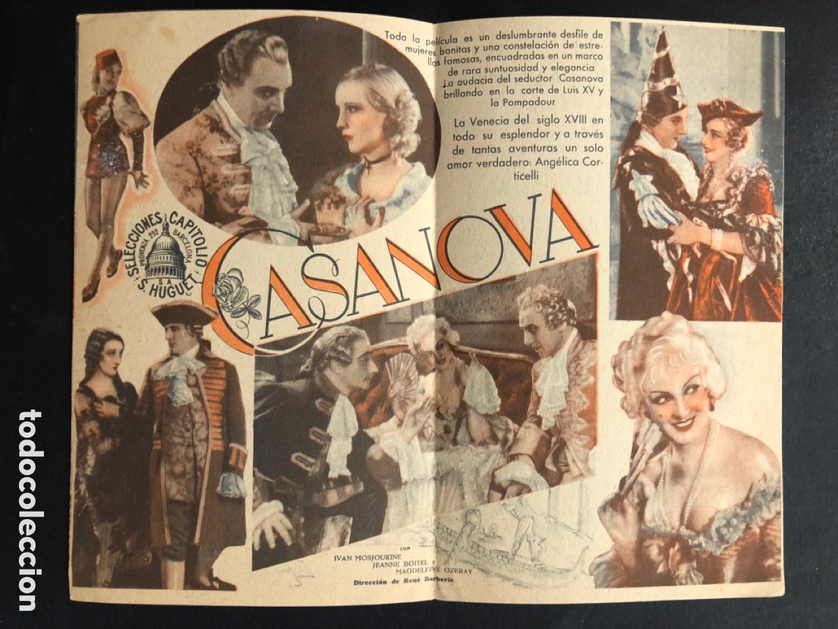 Cine: Programa casanova ivan Mosjoukine con publicidad cine centro republicano segorbe A8 - Foto 2