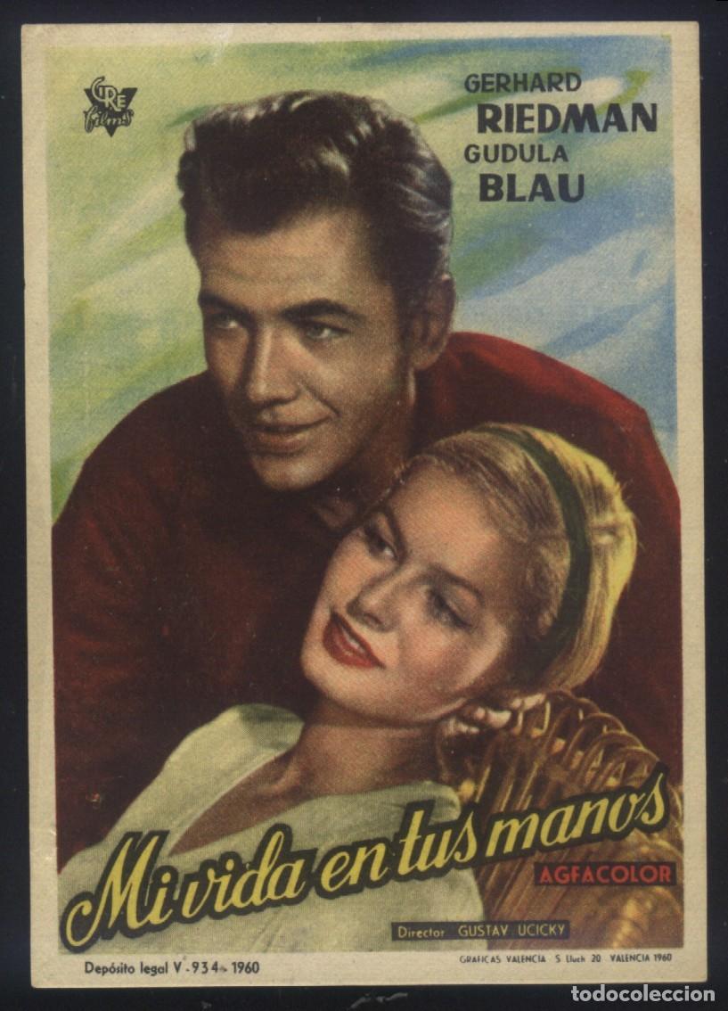  Foglietti di film di film antichi di cinema: Q-11198- MI VIDA EN TUS MANOS (DIE HEILIGE UND IHR NARR) (CINE BOSTON - BENICALAP) GERHARD RIEDMANN