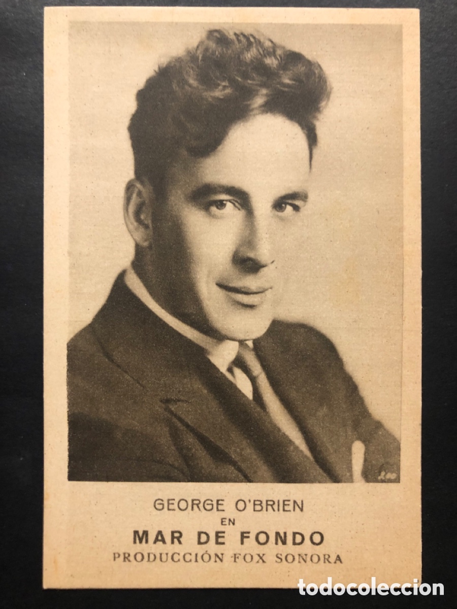  Foglietti di film di film antichi di cinema: Programa tarjeta mar de fondo George O,brien con publicidad cine Viladecans A8