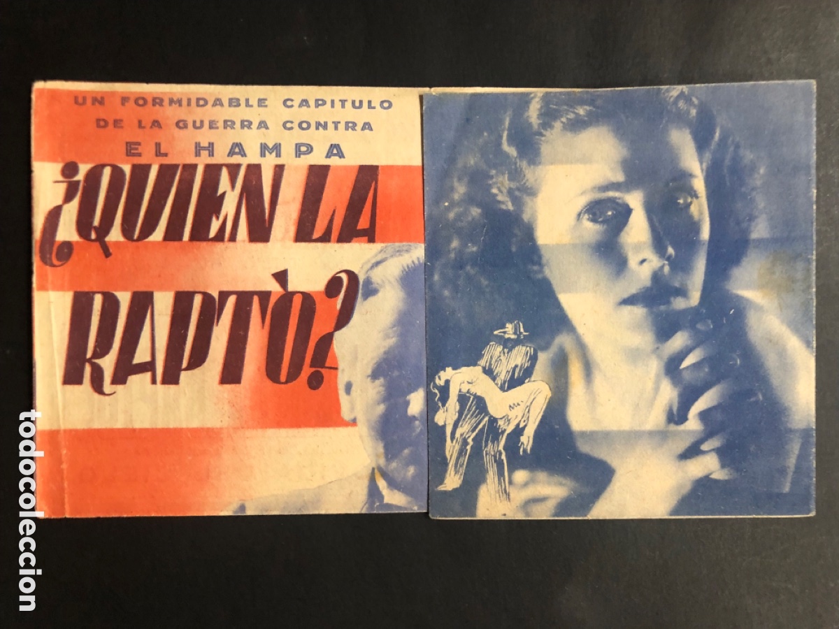  Foglietti di film di film antichi di cinema: Programa quien la mato preston foster con publicidad teatro cine nuevo A8