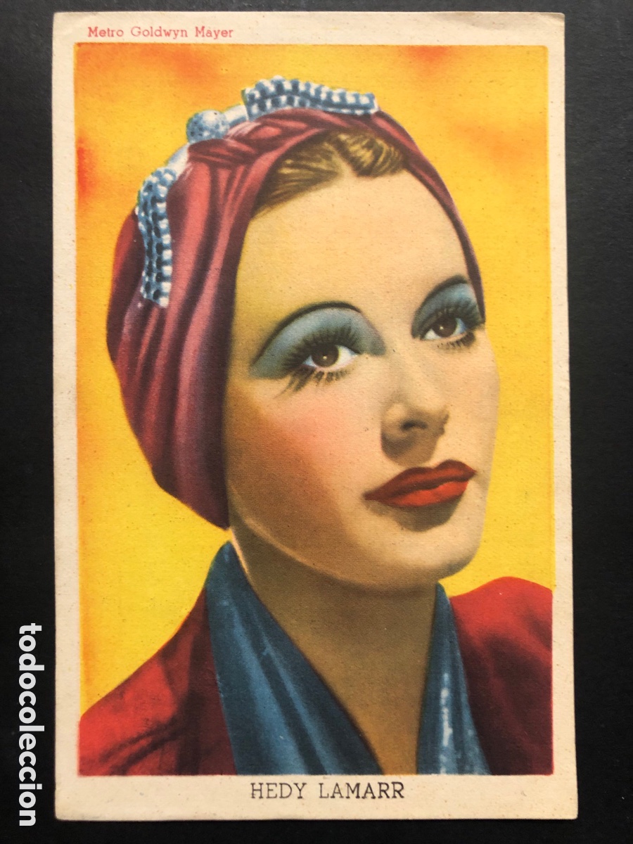  Foglietti di film di film antichi di cinema: Programa foto hedy lamarr con publicidad productos belleza Risler A8