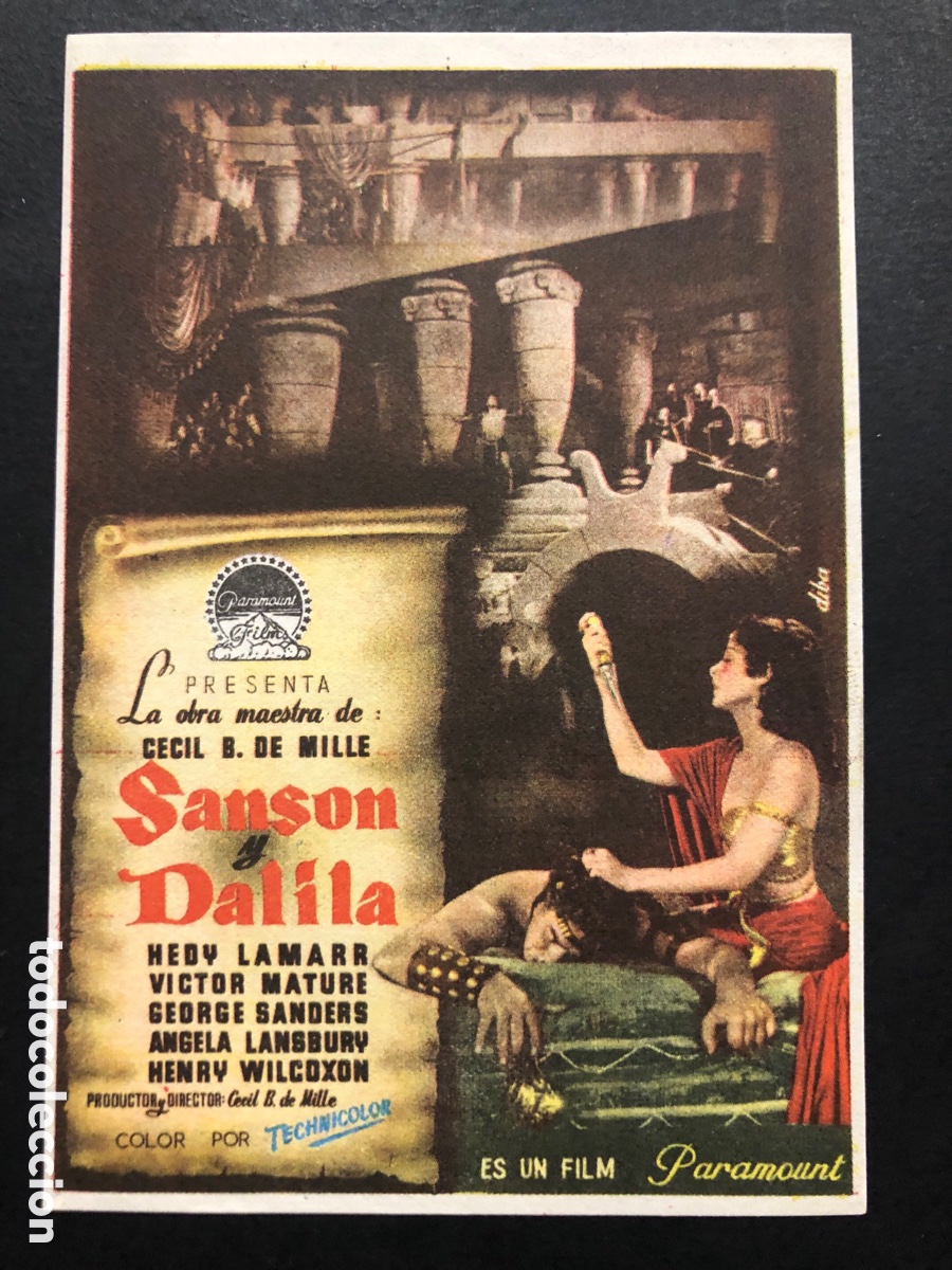 Cine: Programa Sans&oacute;n y Dalila hedy lamarr A8 - Foto 1