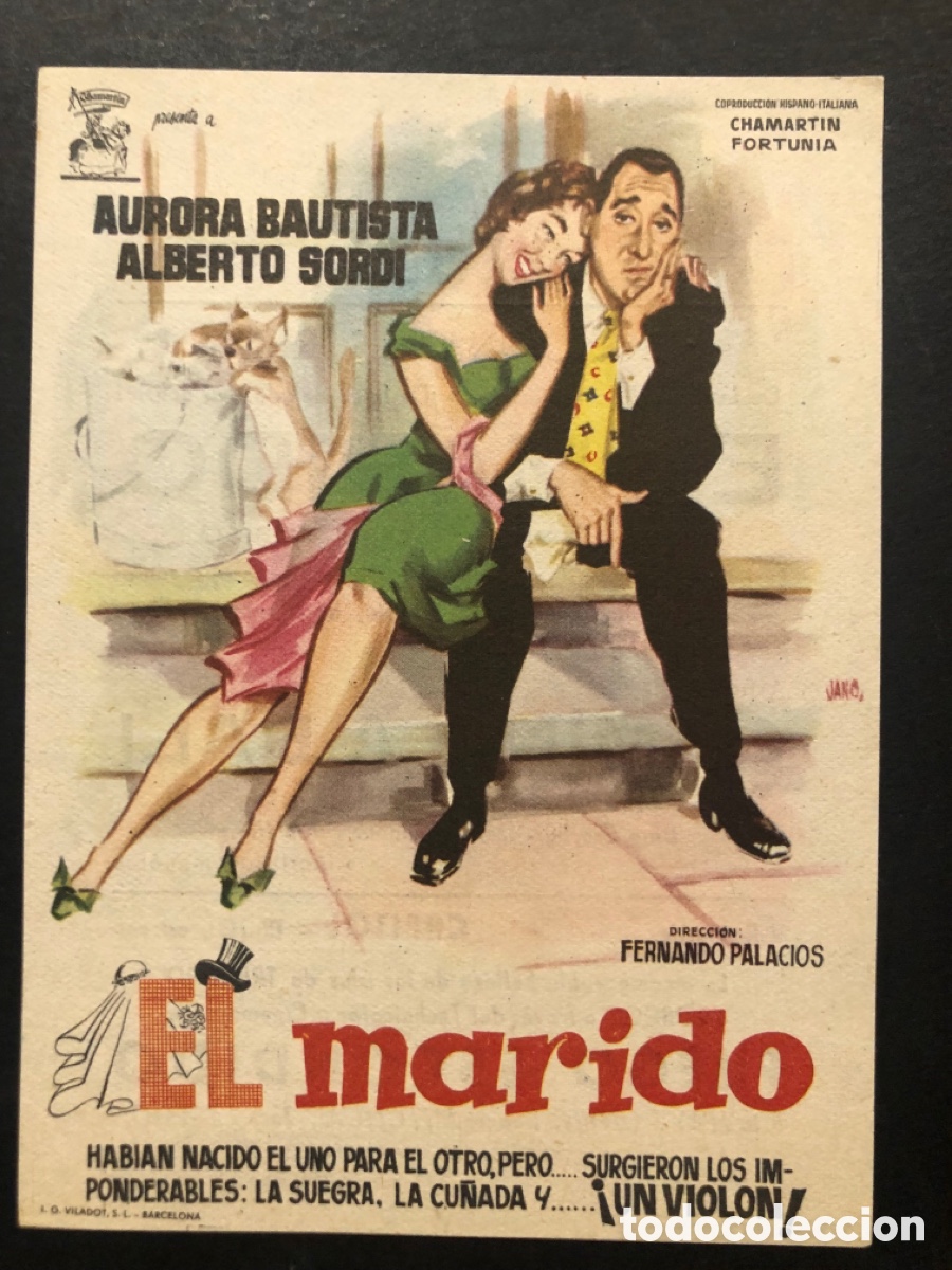 Cine: Programa el marido aurora bautista con publicidad cine coliseum tarragona A9