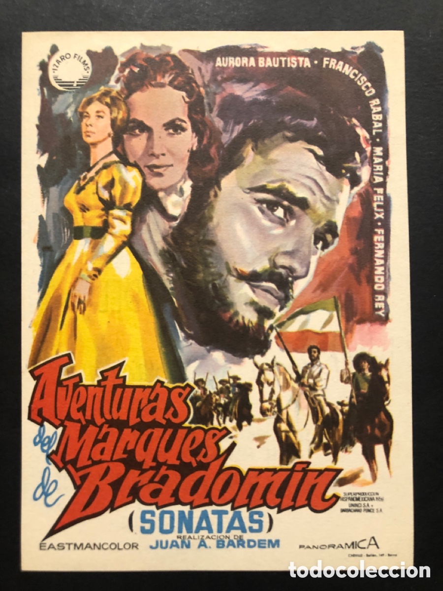 Cine: Programa aventuras del marqu&eacute;s de bradomin aurora bautista publicidad gran cinema coca valladolid A9