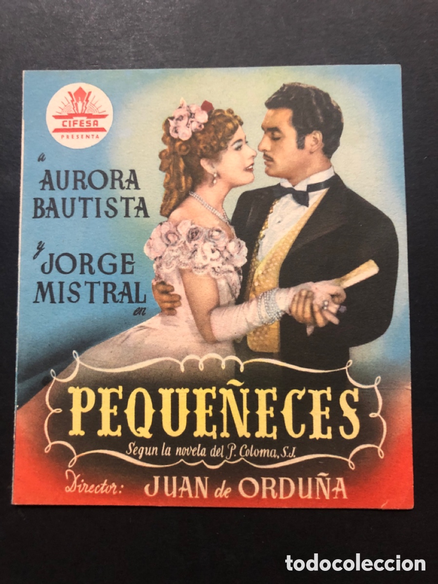 Cine: Programa peque&ntilde;eces aurora bautista Jorge mistral con publicidad teatro cine de Arucas A9