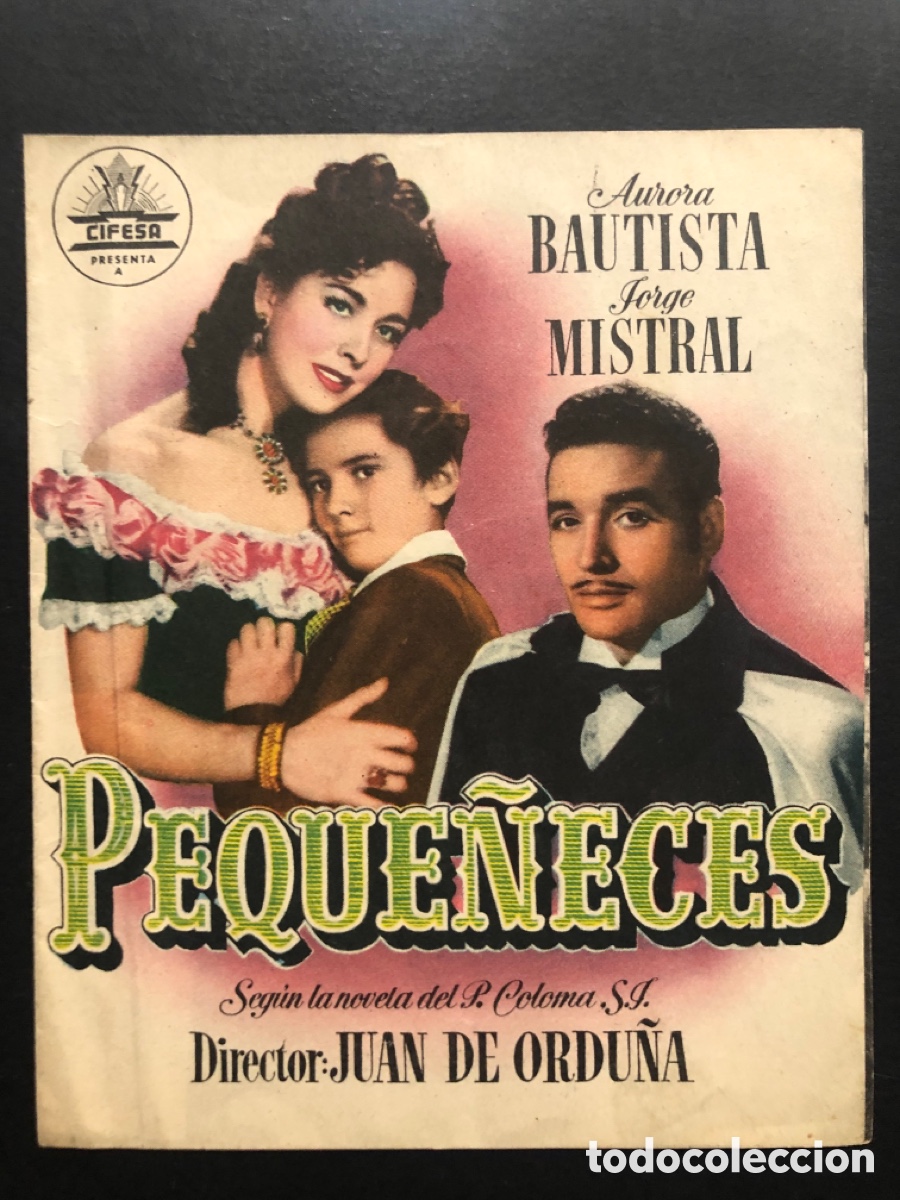 Cine: Programa peque&ntilde;eces aurora bautista Jorge mistral con publicidad cine sur mislata A9