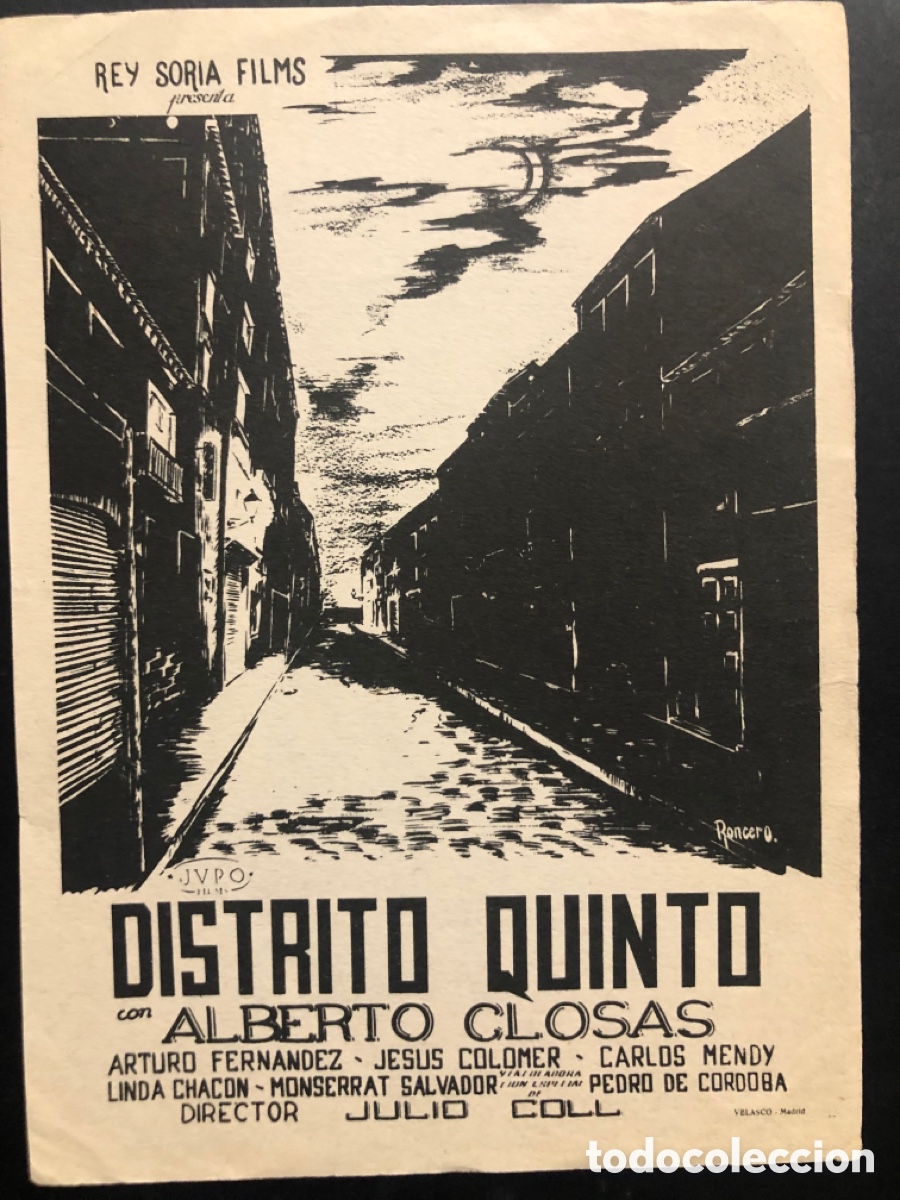 Cine: Programa distrito quinto Alberto closas A9 - Foto 1