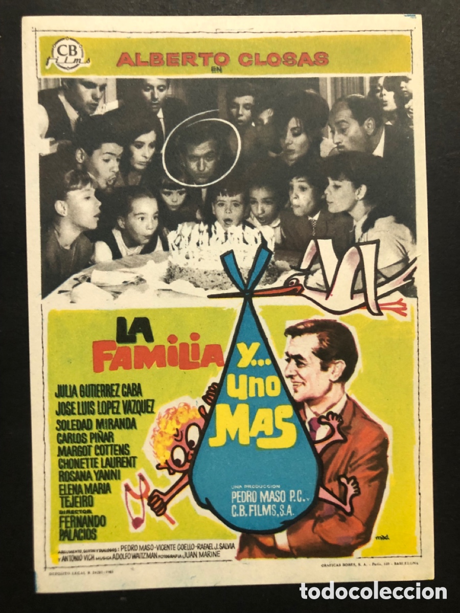 Cine: Programa la familia y uno m&aacute;s Alberto closas A9