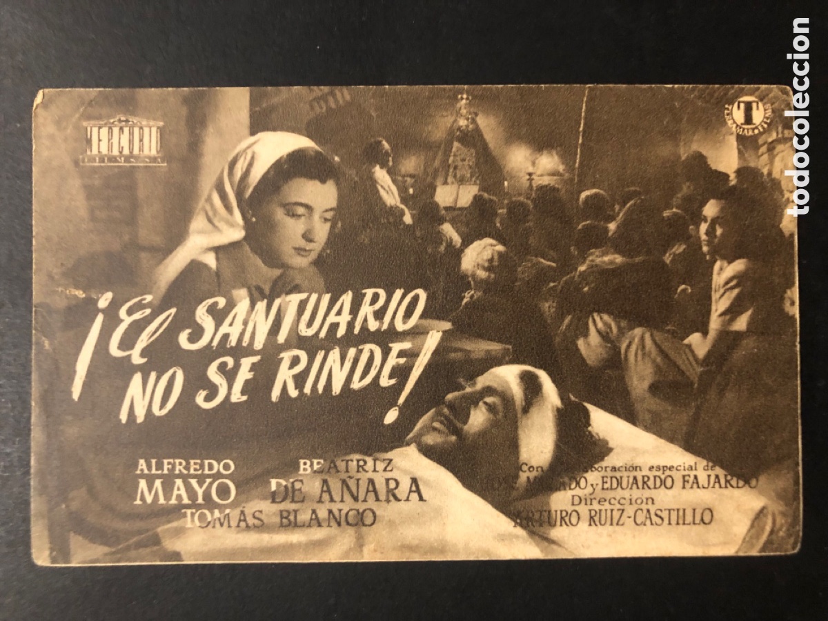 Cine: Programa el santuario no se rinde Alfredo Mayo con publicidad cine dorado zaragoza A9
