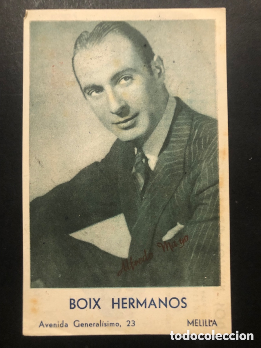 Cine: Folleto alfredo mayo publicidad boix hermanos melilla m&aacute;quinas escribir elite A9