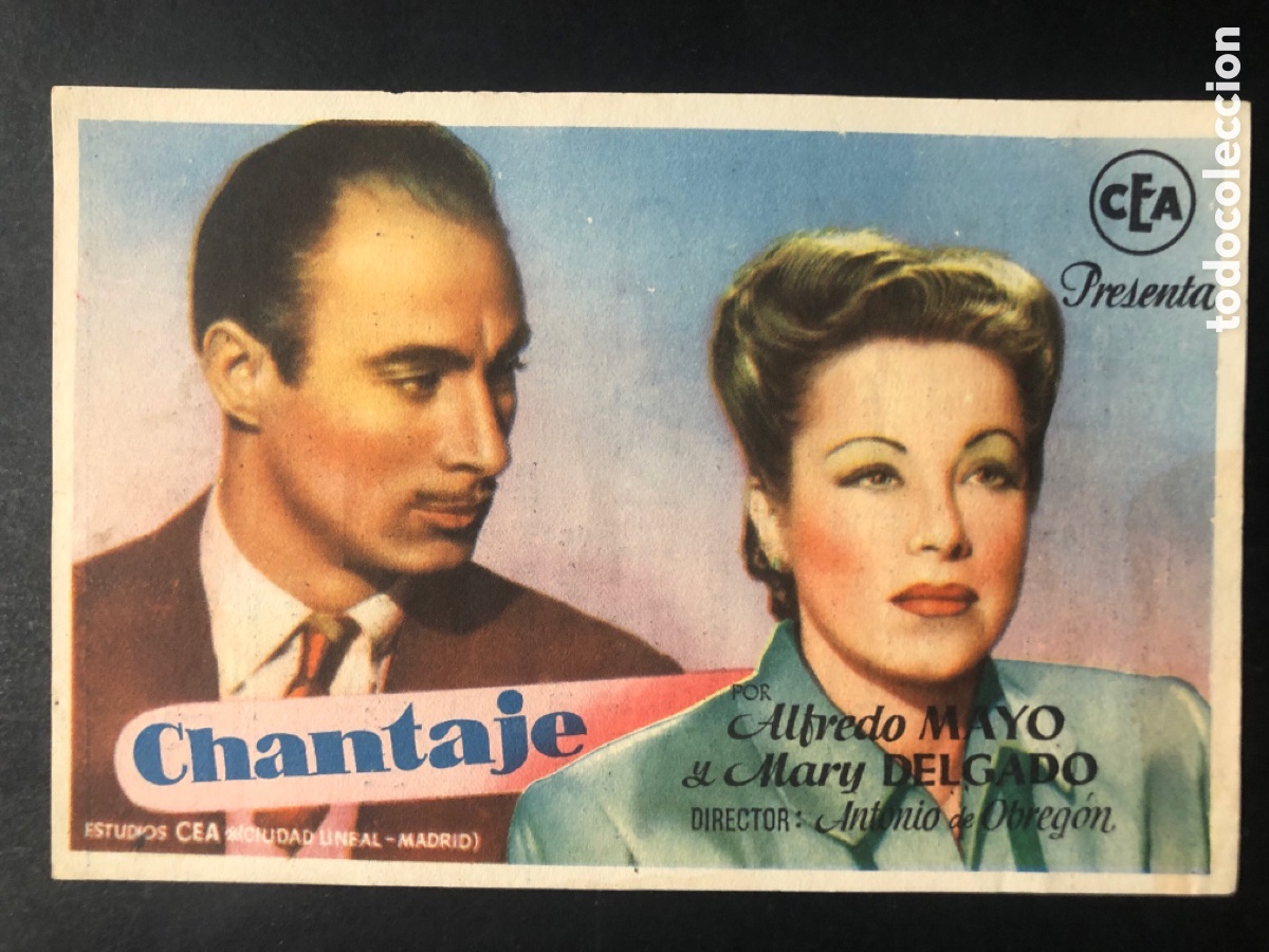 Cine: Programa chantaje alfredo mayo con publicidad cine almirante A9