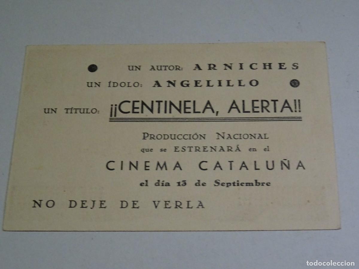 Cine: PROGRAMA DE CINE - &iexcl;&iexcl;CENTINELA, ALERTA!! ANGELILLO - CINEMA CATALU&Ntilde;A - Foto 2