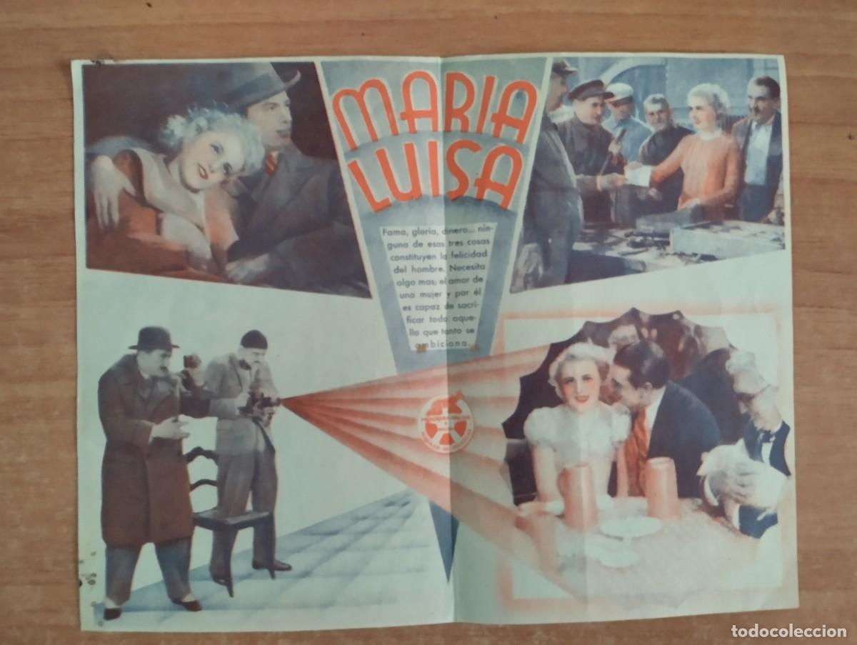 Cine: ARA-PROGRAMA DE CINE DE LA PELICULA-- MARIA LUISA - Foto 2