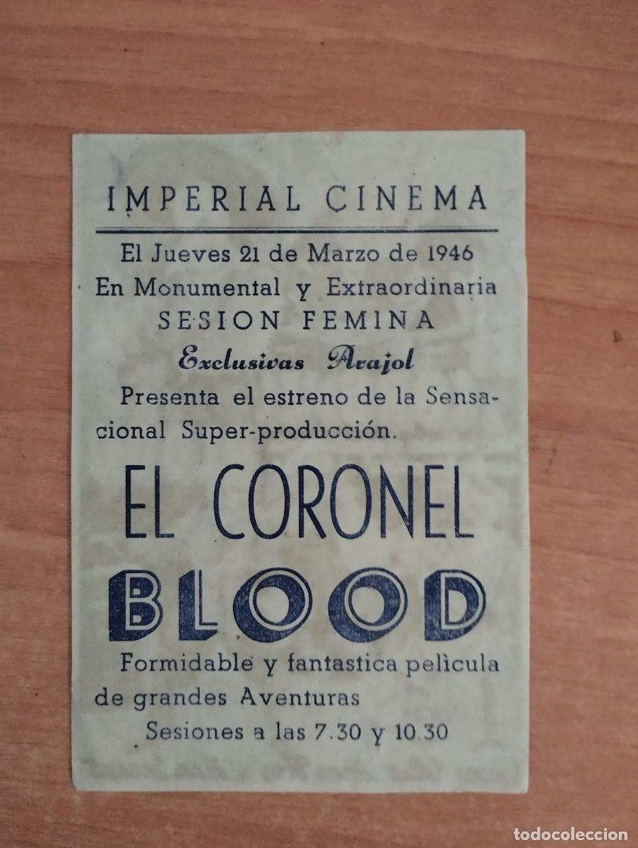 Cine: ARA-PROGRAMA DE CINE DE LA PELICULA-- EL CORONEL BLOOD ct - Foto 2
