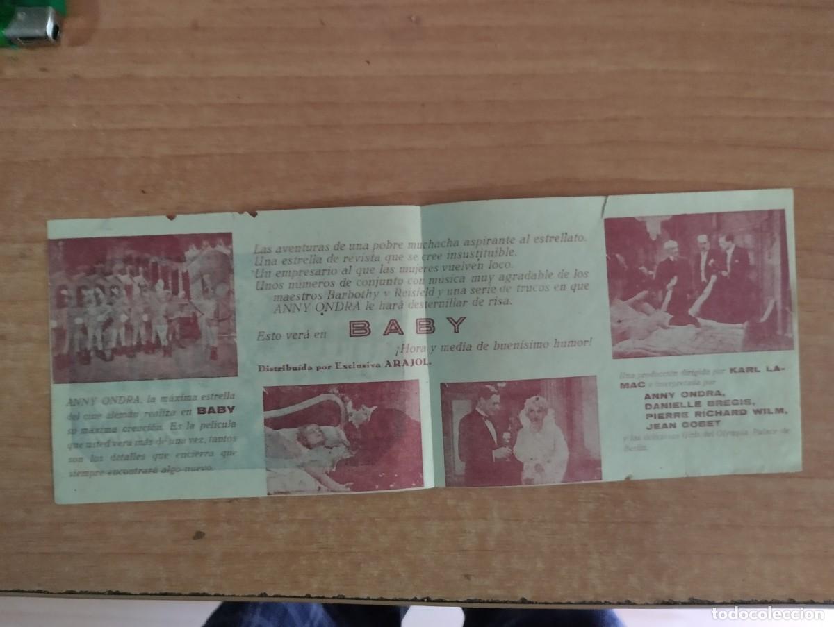 Cine: ARA-PROGRAMA DE CINE DE LA PELICULA-- BABY - Foto 2