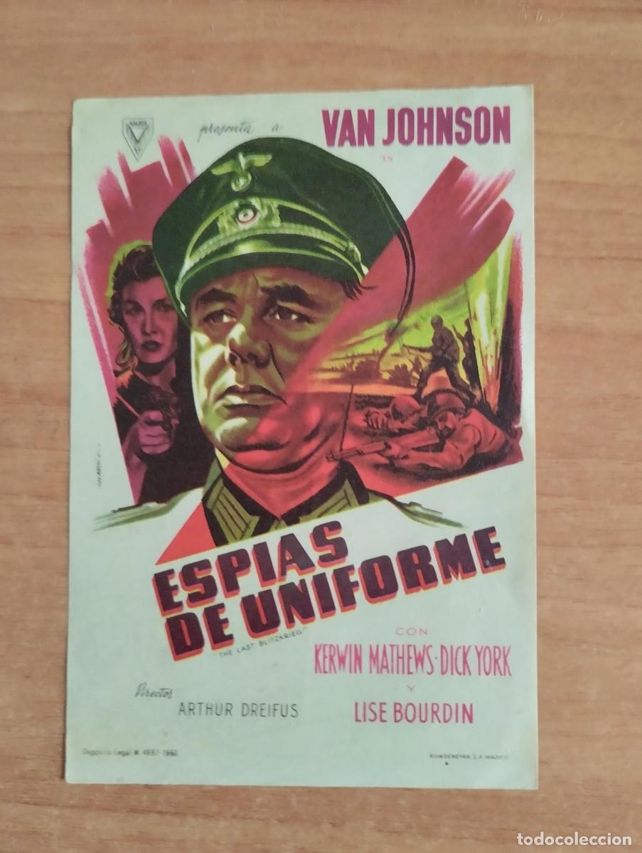 Cine: N&ordm;2-PROGRAMA CINE DE LA PELICULA- - ESP&Iacute;AS DE UNIFORME - Foto 1