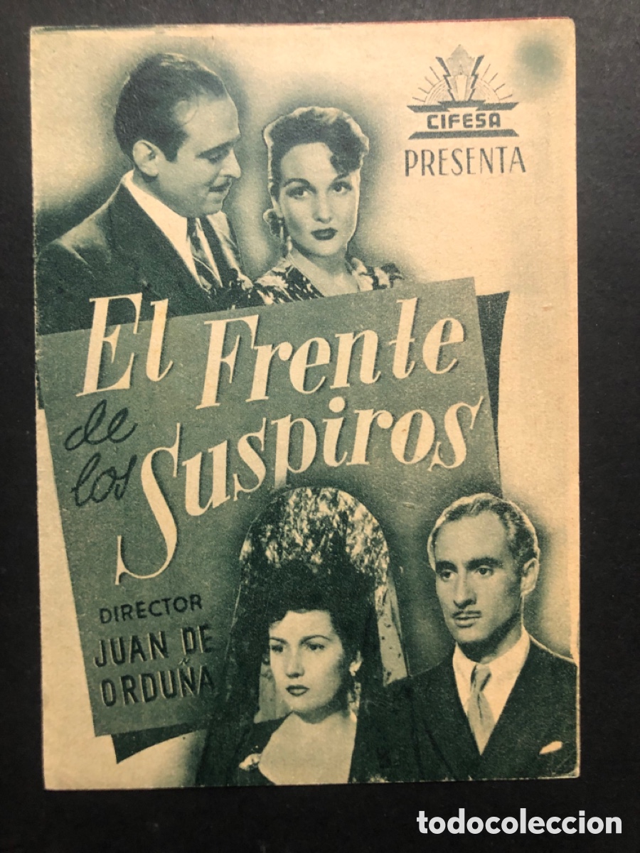 Flyers Publicitaires de films Anciens: Programa el frente de los suspiros alfredo mayo con publicidad librer&iacute;a imprenta vidal Elda A9