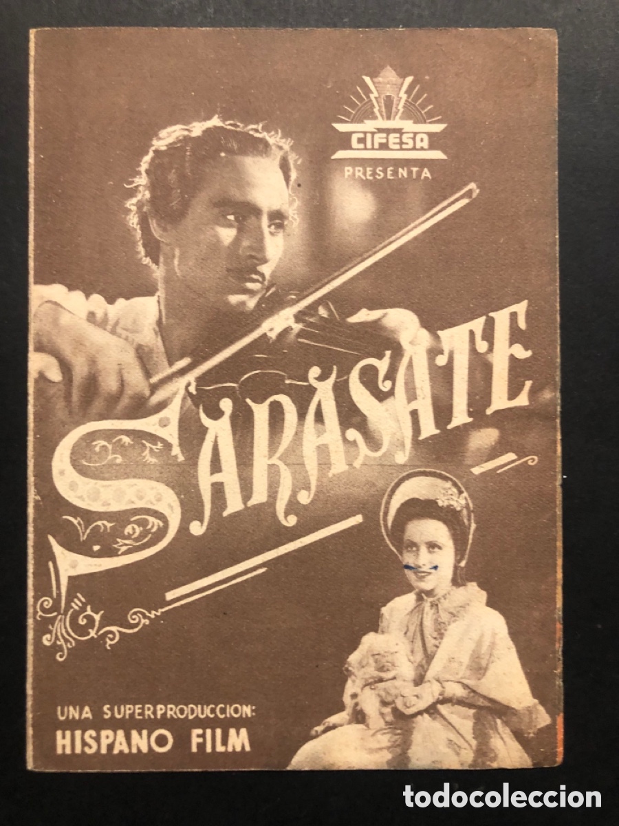 Flyers Publicitaires de films Anciens: Programa sarasate alfredo mayo con publicidad cine dorado zaragoza A9