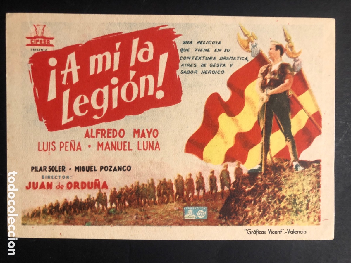 Cine: Programa sencillo Cifesa a mi la legion alfredo mayo A9 - Foto 1