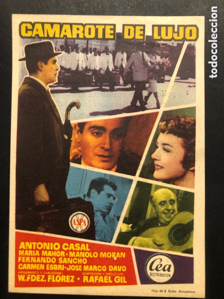  Flyers Publicitaires de films Anciens: Programa camarote de lujo antonio casal publicidad cine santa Br&iacute;gida las palmas gran canarIas A9