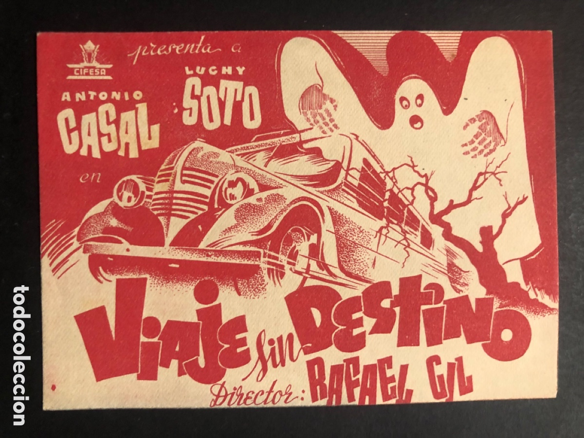  Flyers Publicitaires de films Anciens: Programa viaje sin destino antonio casal con publicidad cine Picarol A9
