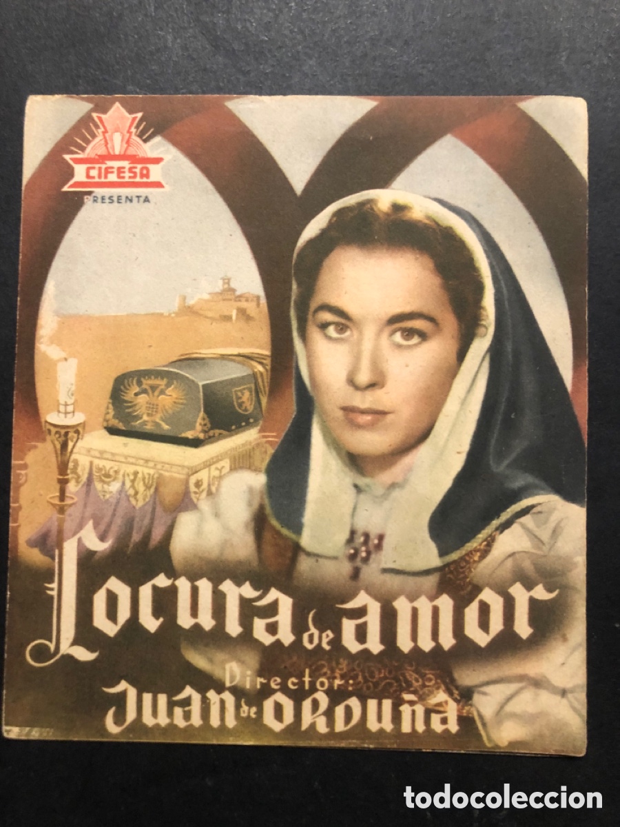  Flyers Publicitaires de films Anciens: Programa locura de amor aurora bautista con publicidad cinema goya A9