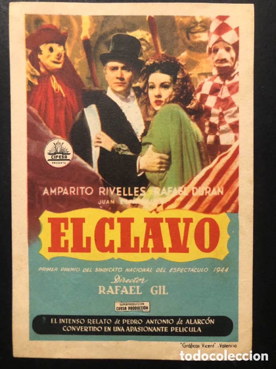 Cine: Programa el clavo amparo Rivelles A9 - Foto 1