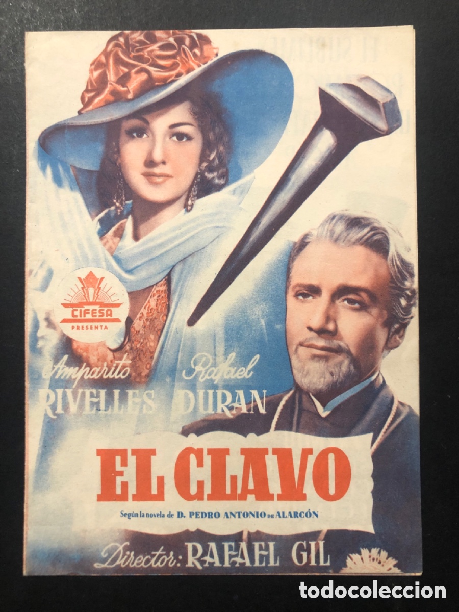 Cine: Programa el clavo amparo Rivelles con publicidad monumental levante A9 - Foto 1