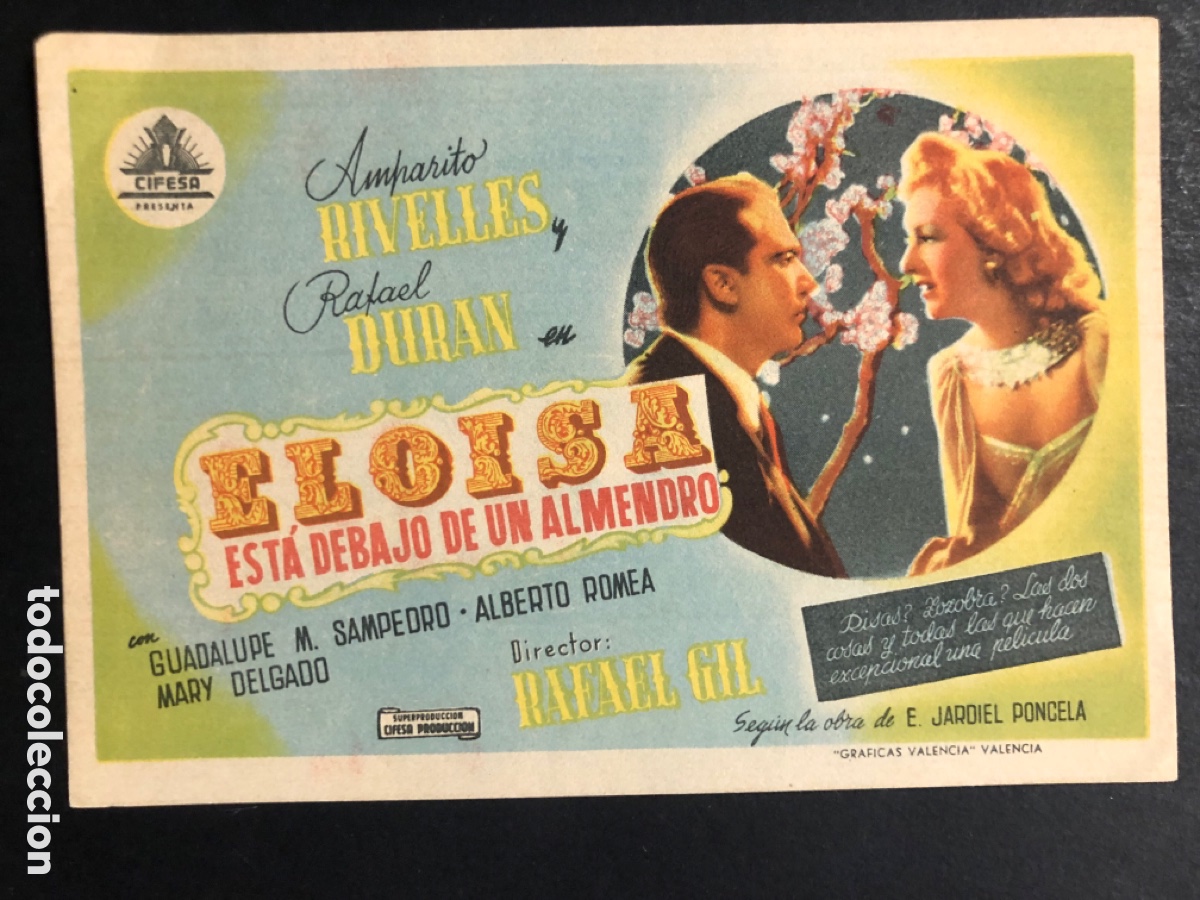 Cine: Programa Elo&iacute;sa est&aacute; debajo de un almendro amparo Rivelles A9 - Foto 1