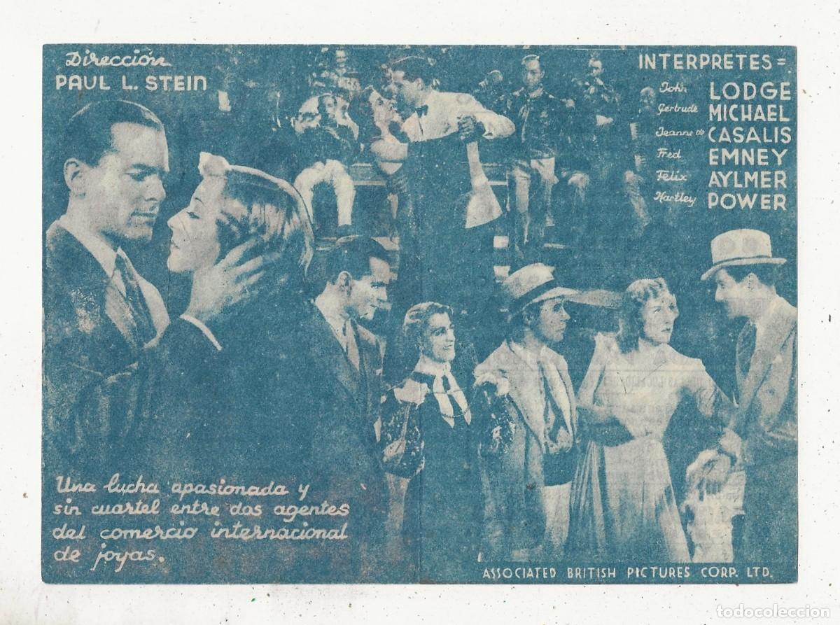 Cine: ANTIGUO FOLLETO MANO Programa Doble PERLAS NEGRAS - Foto 2
