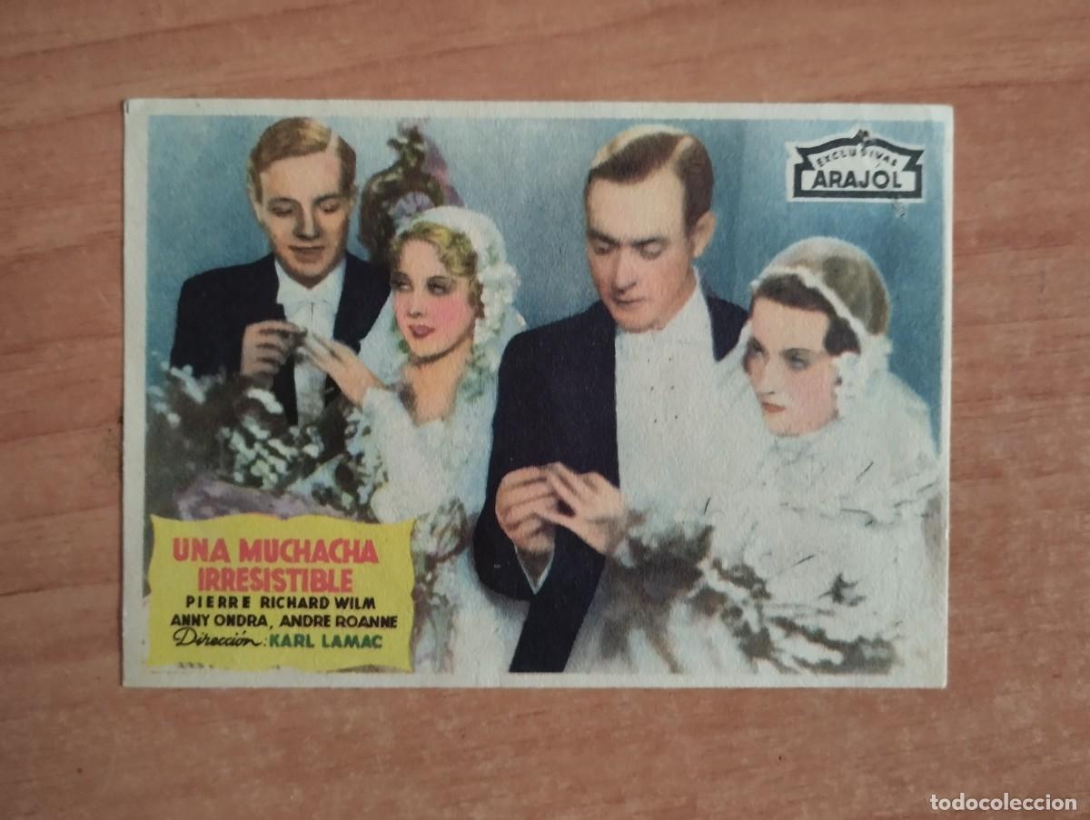 Cine: ARA-PROGRAMA DE CINE DE LA PELICULA---UNA MUCHACHA IRRESISTIBLE - Foto 1